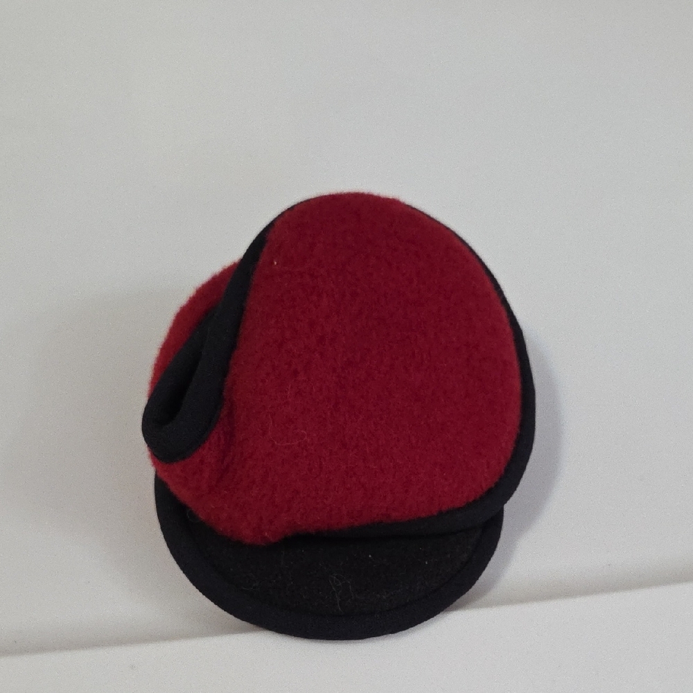 Women's Red and Black Ear Muffs 180 Degree Polartec Windproof